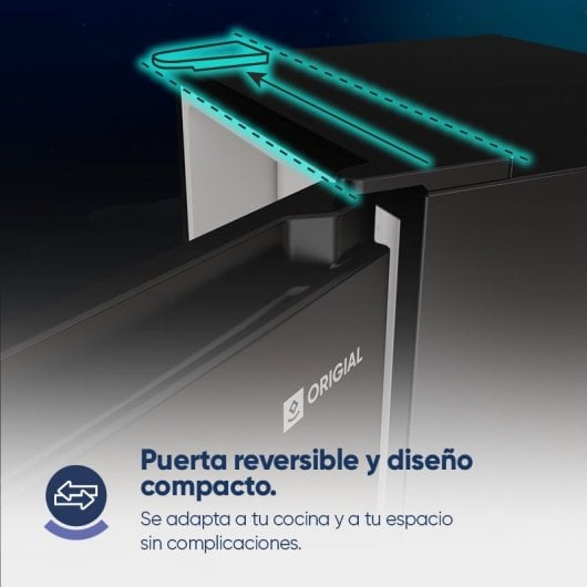 Oirigal COOL&FREEZE MINI 85 L BLACK Frigorífico Bajo Encimera 85 litros E Negro