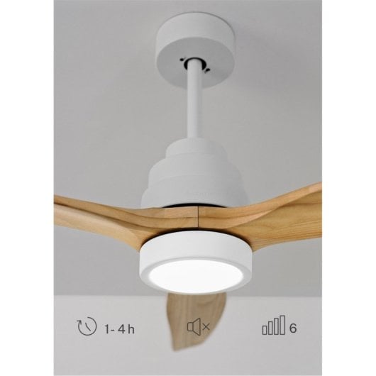Ventilador de Techo Create DC 6 velocidades aluminio/aspas madera ultraligera control remoto