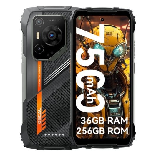 Smartphone OSCAL Pilot 3 12GB 256GB 5G IA Pantalla 2.4K 120Hz 7500mAh