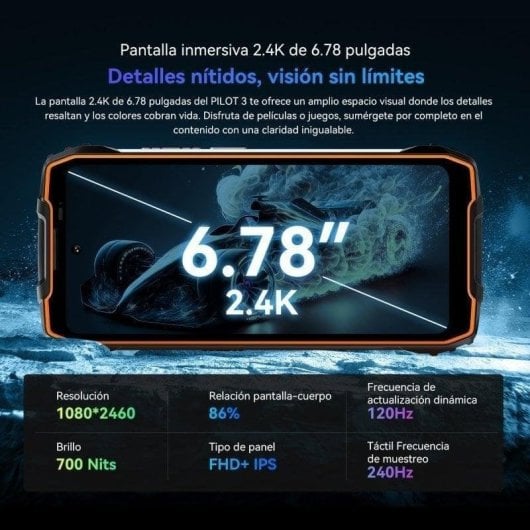 OSCAL Pilot 3 5G 12GB 256GB 6.78" Negro