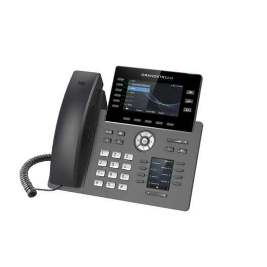 Grandstream GRP2616 Telefono IP WiFi Bluetooth 6 linee 2x Gigabit Schermo a colori da 4,3" Nero