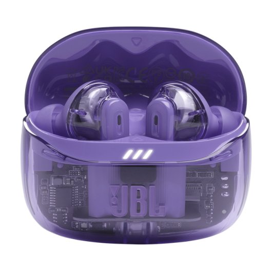 Auriculares JBL Tune Beam 2 Ghost Edition Inalámbricos Bluetooth 5.3 com Cancelamento de Ruído e Cor Malva