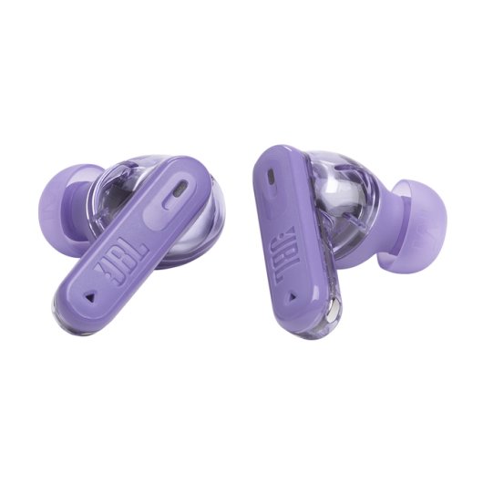Auriculares JBL Tune Beam 2 Ghost Edition Inalámbricos Bluetooth 5.3 com Cancelamento de Ruído e Cor Malva