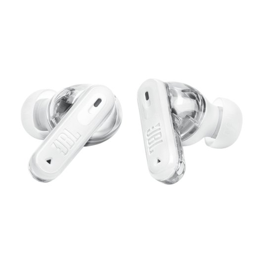 Auriculares JBL inalámbricos Bluetooth 5.3 con Cancelación de Ruido True Wireless Blanco Transparente