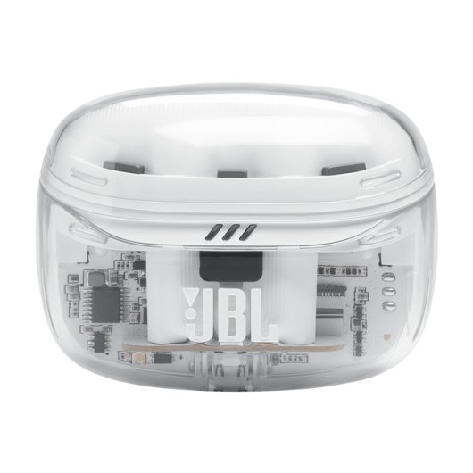 Auriculares JBL inalámbricos Bluetooth 5.3 con Cancelación de Ruido True Wireless Blanco Transparente