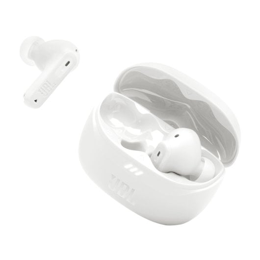 Auriculares JBL inalámbricos Bluetooth 5.3 con cancelación de ruido y Pure Bass Blanco