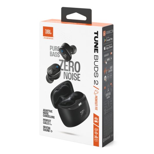 Auriculares JBL inalámbricos Bluetooth con Cancelación de Ruido, Negro