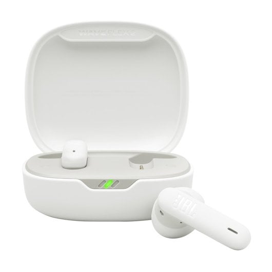 Auriculares JBL inalámbricos Bluetooth 5.3 True Wireless con micrófono y control táctil, blancos