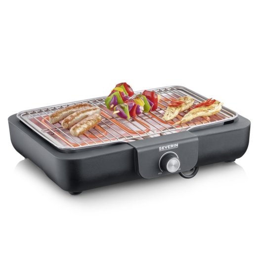 Grill Severin PG 8554 Placas Cerámica Extraíbles 2300W 30x22cm Negro