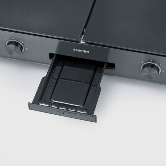 Barbacoa eléctrica Severin Superficie 1300cm² 2200W 5 niveles temperatura limpieza fácil