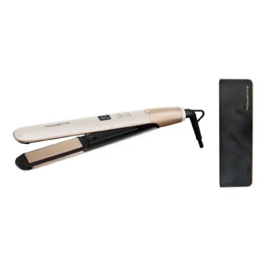Lisseur Rowenta SF4633F0, 8 niveaux de température, plaques céramiques, fonction ionique, beige