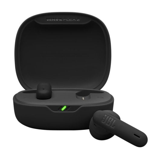 Auriculares JBL inalámbricos Bluetooth 5.3 True Wireless con micrófono y Pure Bass, negros