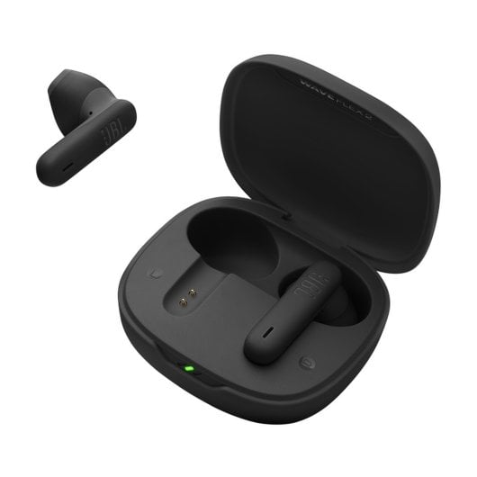 Auriculares JBL inalámbricos Bluetooth 5.3 True Wireless con micrófono y Pure Bass, negros