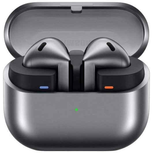Auriculares Samsung Galaxy Buds3 Inalámbricos Bluetooth 5.4 com Cancelamento de Ruído Ativo Prata