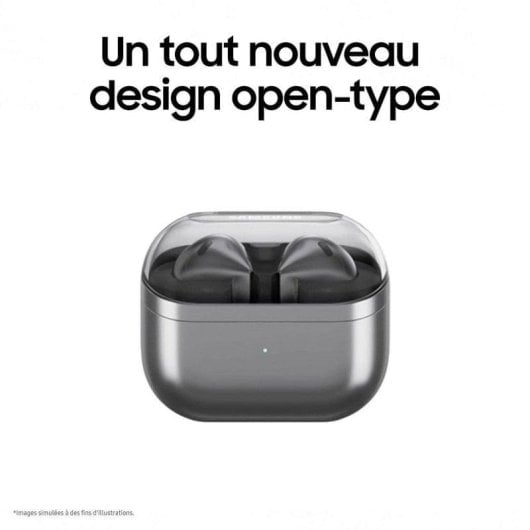 Auriculares Samsung Galaxy Buds3 Inalámbricos Bluetooth 5.4 com Cancelamento de Ruído Ativo Prata