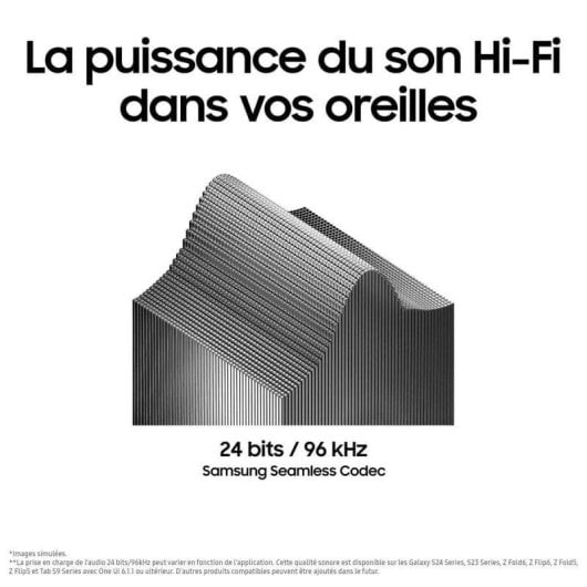 Auriculares Samsung Galaxy Buds3 Inalámbricos Bluetooth 5.4 com Cancelamento de Ruído Ativo Prata