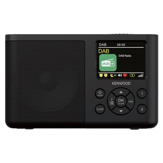 Rádio Kenwood CR-M33DAB-B DAB+ FM Bluetooth Preto Rádio Kenwood CR-M33DAB-B DAB+ FM Bluetooth Preto