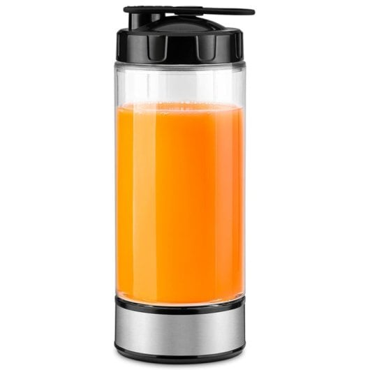 Batidora de Vaso Portátil Ufesa Onyx GO & UP! 400ml Tritán 6 Cuchillas Carga USB Negra