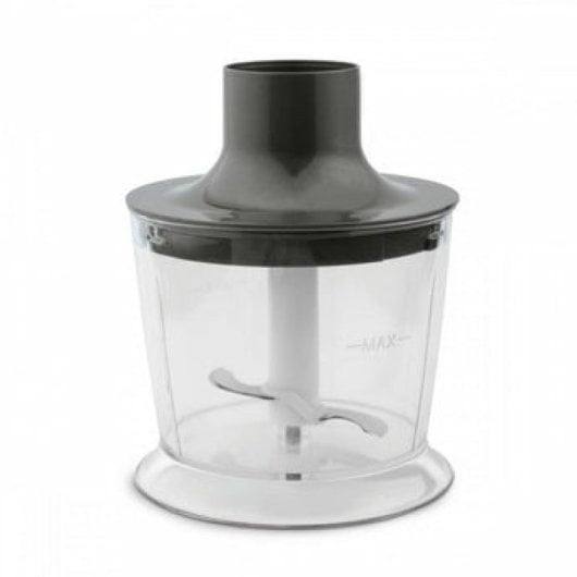 Liquidificador de imersão Ufesa BP4654 1200W com 20 velocidades, 4 lâminas e acessórios pretos e vermelhos