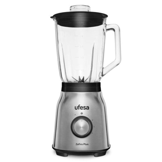 Batidora de vaso Ufesa 70205336 Zafiro Plus 1250W 1,5L 6 cuchillas cristal picahielos