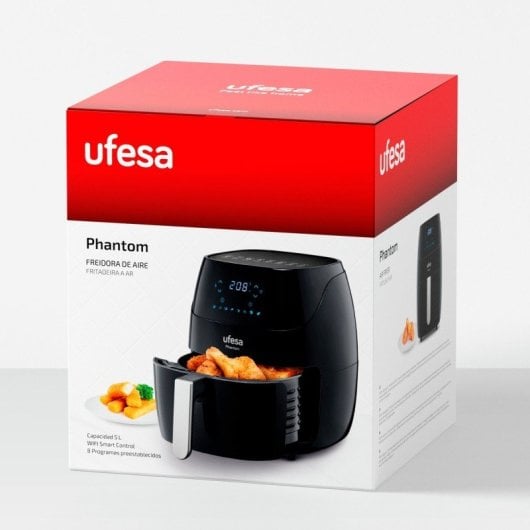 Freidora de aire Ufesa AF5000 5L 1500W con tecnología 360º y 8 programas preestablecidos