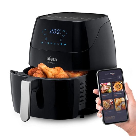 Freidora de aire Ufesa AF5000 5L 1500W con tecnología 360º y 8 programas preestablecidos