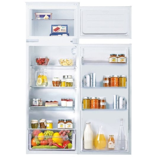 Frigorifero da incasso Candy CTM516EW Due porte 143 cm 242 l Classe E Bianco Porte reversibili Vetro temperato