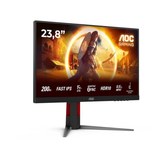 Monitor PC AOC 24G4HA 23.8" Full HD 200Hz Fast IPS HDR10 1ms Altezza Regolabile