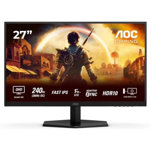Monitor AOC Q27G42ZE 27" Fast IPS QHD 240Hz 1ms HDR10 Adaptive Sync