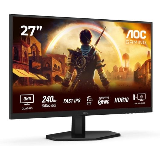 Monitor AOC Q27G42ZE 27" Fast IPS QHD 240Hz 1ms HDR10 Adaptive Sync