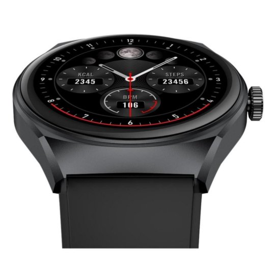 Smartwatch Celly TRAINERHALOBK 1.38" GPS Monitor Cardíaco Micrófono IP67 Negro/Gris