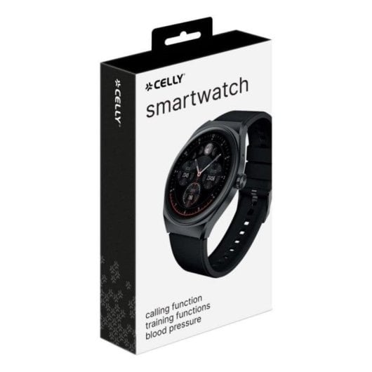 Celly TRAINERHALOBK GPS 1.38" Ecrã Digital Preto/Cinza IP67 SpO2 Pulsómetro Tensiómetro