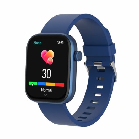 Denver SW-XYZ Bluetooth AMOLED Smartwatch 1,85″ Bildschirm Gesundheit Multisport Blau