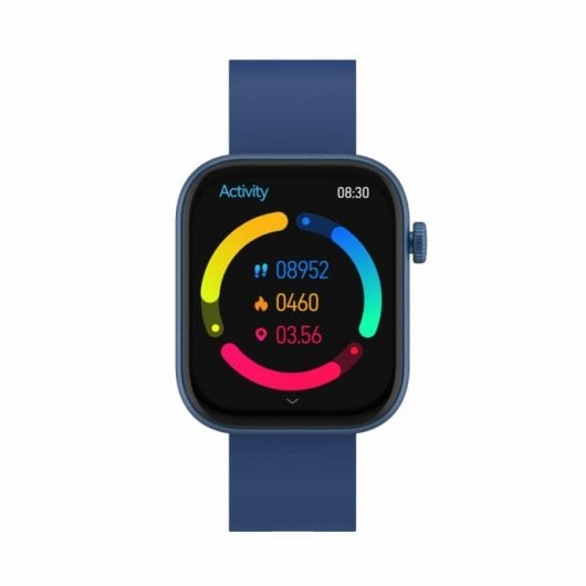 Denver SW-XYZ Bluetooth AMOLED Smartwatch 1,85″ Bildschirm Gesundheit Multisport Blau