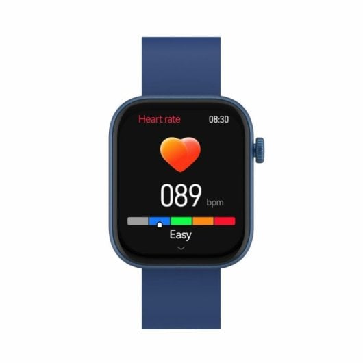 Denver SW-XYZ Bluetooth AMOLED Smartwatch 1,85″ Bildschirm Gesundheit Multisport Blau