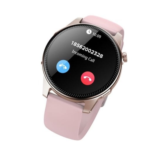 Montre connectée Denver SWC-392RO Bluetooth, écran AMOLED, IP67, rose, oxymètre, fonctionnalités santé