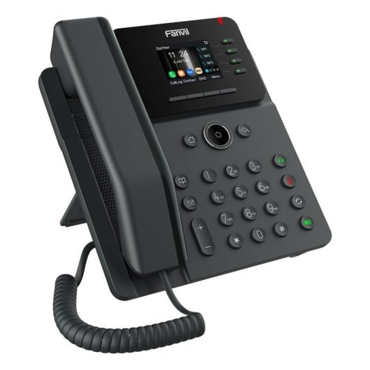 Telefono IP Fanvil 4 linee PoE display LCD Gigabit Ethernet nero