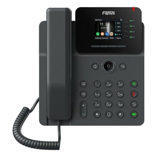 Teléfono IP Fanvil V61W Wi-Fi 6 Bluetooth 4 líneas LCD PoE Negro