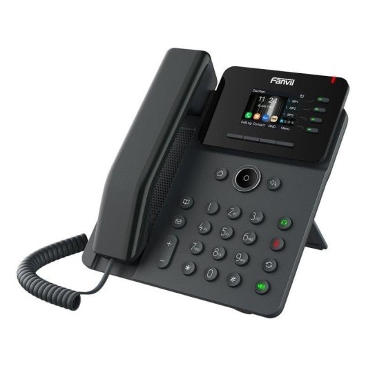 Teléfono IP Fanvil V61W Wi-Fi 6 Bluetooth 4 líneas LCD PoE Negro