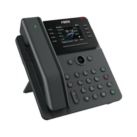 Fanvil IP-Telefon Drahtloses Terminal 12 Zeilen LCD 2,8″ PoE Bluetooth Schwarz