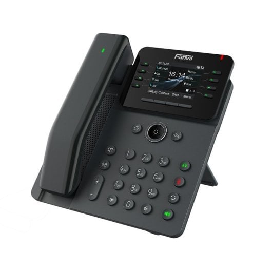 Fanvil IP-Telefon Drahtloses Terminal 12 Zeilen LCD 2,8″ PoE Bluetooth Schwarz
