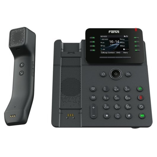 Fanvil IP-Telefon Drahtloses Terminal 12 Zeilen LCD 2,8″ PoE Bluetooth Schwarz