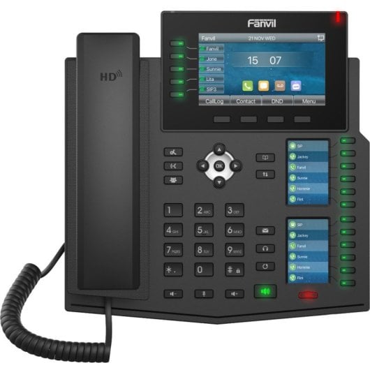 Teléfono IP Fanvil 20 líneas LCD 4.3? WiFi Bluetooth PoE Gigabit 60 teclas