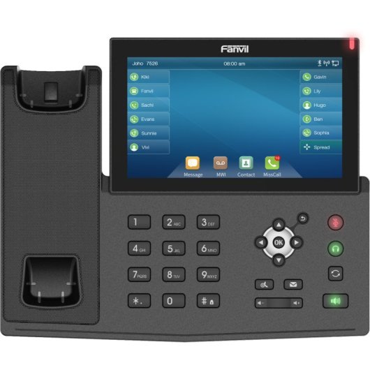 Teléfono IP Fanvil Pantalla Táctil 7? 20 líneas PoE Bluetooth Gigabit Ethernet