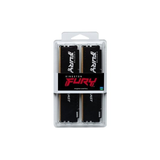 Kit de mémoire RAM Kingston 64 Go DDR5 6000 MT/s 2 x 32 Go FURY Beast