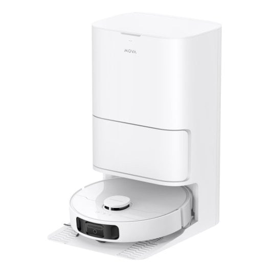 Aspirateur robot MOVA Tech E30ULTRA avec station de charge et purification, 5 200 mAh, autonomie de 260 min