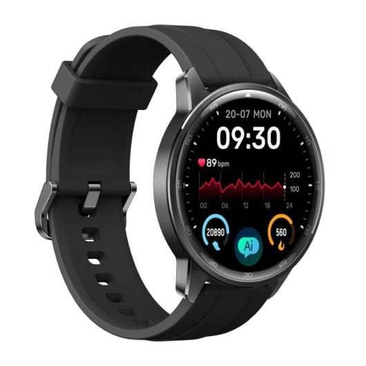 Montre connectée Realme Watch S2 avec écran AMOLED de 1,43 pouce, résistante à l'eau jusqu'à 5 ATM, noire