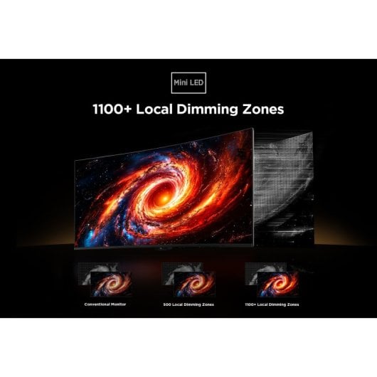 Monitor TCL 34R83Q 34" Ultra WQHD 170Hz Mini-LED QLED Curvo VA KVM USB-C 90W FreeSync G-Sync