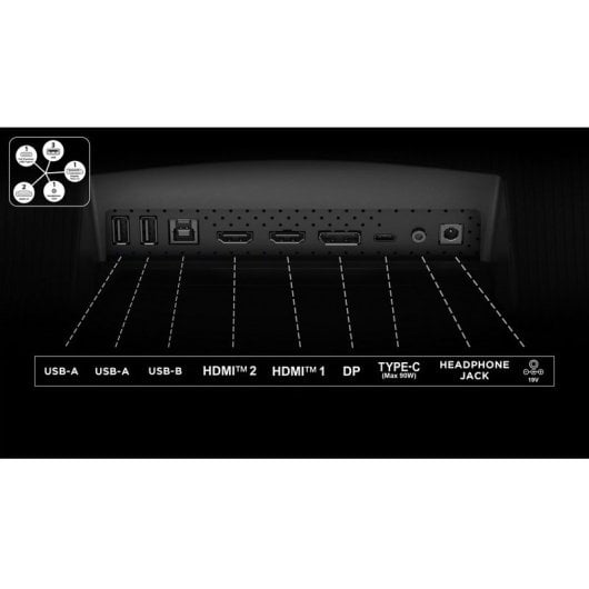 Moniteur TCL 34R83Q 34" Ultra WQHD 170 Hz Mini-LED QLED Incurvé VA KVM USB-C 90 W FreeSync G-Sync