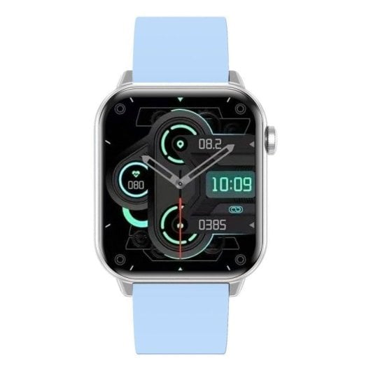 Trevi T-FIT 201 A Bluetooth 1.85" AMOLED Prateado Azul IP67 Pulsómetro Tensiómetro